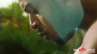 Princyany Gets Her Tight Brazilian Pussy and Mouth Stretched by a Massive Black Cock